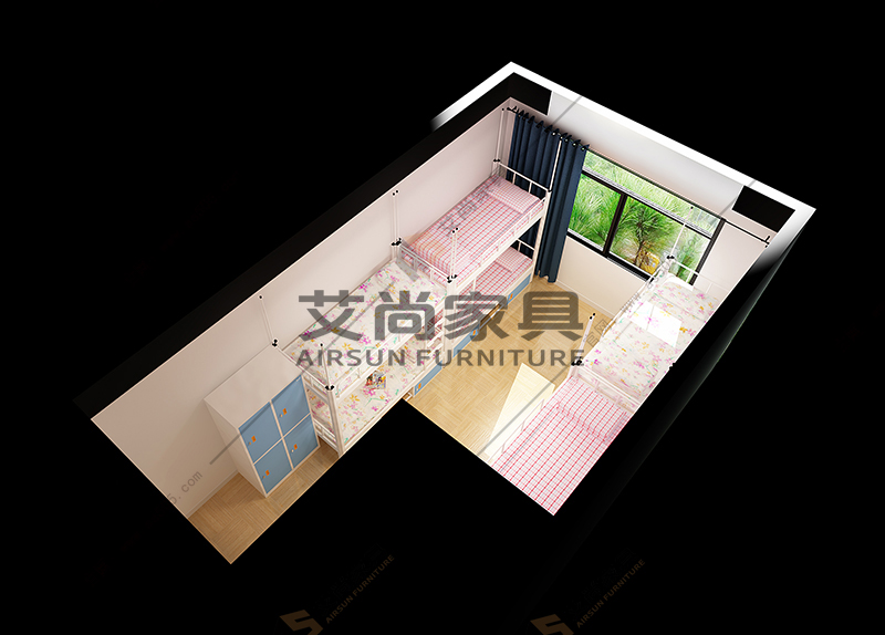 上下铺双层铁床